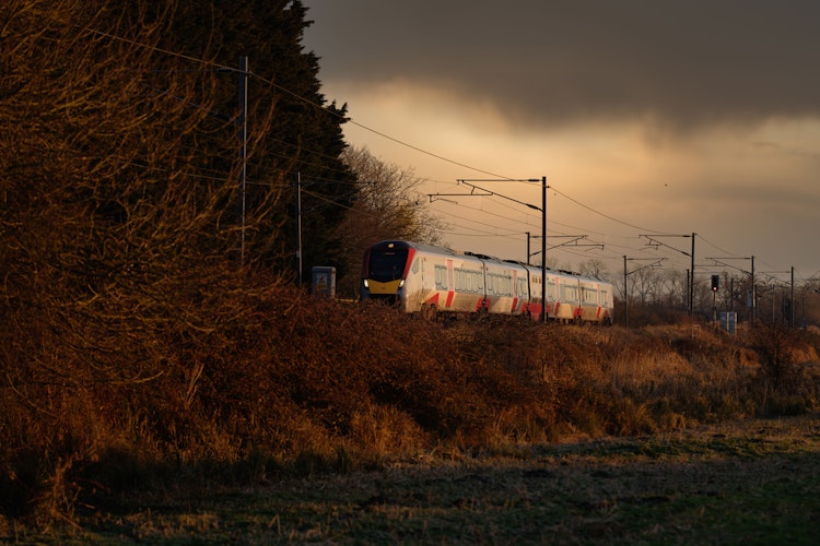 Greater Anglia train in the countryside